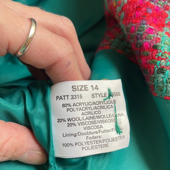 Précis 90s plaid wool jacket - Picture 6 of 6